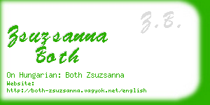 zsuzsanna both business card
